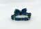 Bow Tie Dog Collar Blue And Lime Green Plaid Pet Collar Adjustable Sizes XS, S, M, L, XL product 6